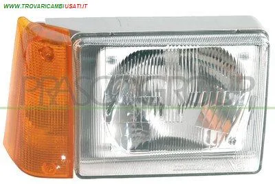 PROIETTORE ASIMMETRICO SINISTRO H5-MANUALE-CON FANALE ARANCIO FIAT - PANDA - 1986 > 2004 CODICE/I: FT1214604 OE 7550641
