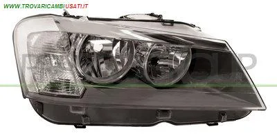 PROIETTORE DESTRO H7+H7-ELETTRICO-CON MOTORE BMW - X3 F25 - 2010 > 2014 CODICE/I: OE 63127217288 BM8044903