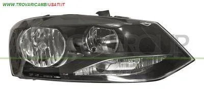PROIETTORE DESTRO H7+H7-ELETTRICO-CON MOTORE-NERO