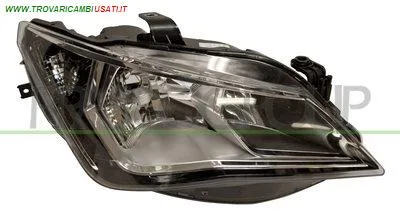 PROIETTORE DESTRO H7+H7-ELETTRICO-SENZA MOTORE-CROMATO