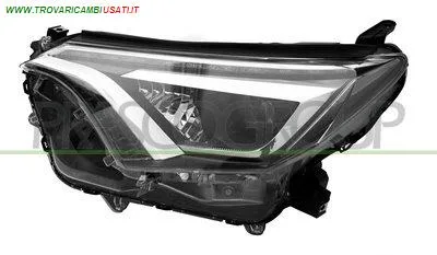 PROIETTORE SINISTRO-ELETTRICO-CON MOTORE-NERO-LED