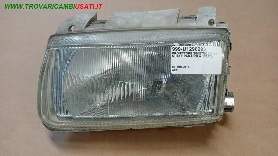 PROIETTORE SINISTRO H4 MANUALE PARABOLA RIGATA - HELLA