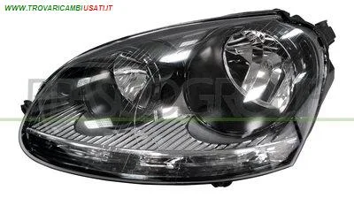 PROIETTORE SINISTRO H7+H7-ELETTRICO-CON MOTORE-NERO-VERSIONE HELLA