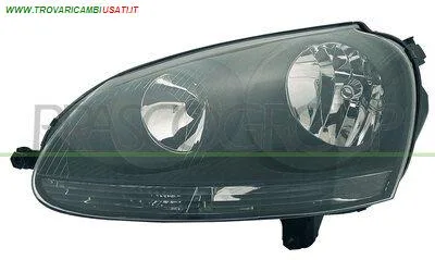 PROIETTORE SINISTRO H7+H7-ELETTRICO-CON MOTORE-NERO MOD. GTI/SPORTLINE