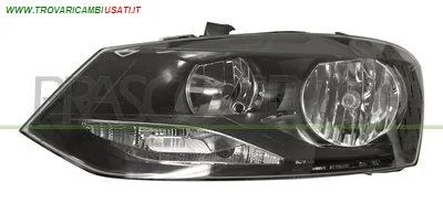 PROIETTORE SINISTRO H7+H7-ELETTRICO-CON MOTORE-NERO