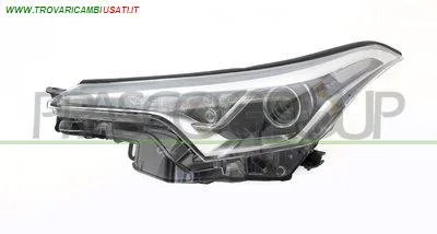 PROIETTORE SINISTRO HIR2-ELETTRICO-SENZA MOTORE-CON LENTICOLARE-NERO-LED