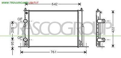 RADIATORE FIAT - STILO SW - 2001 > 2010 CODICE/I: FT420R002 OE 46745809