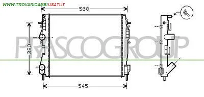 RADIATORE NISSAN - KUBISTAR - 2003 > 2009 CODICE/I: DS917R012 OE 2140000QA2