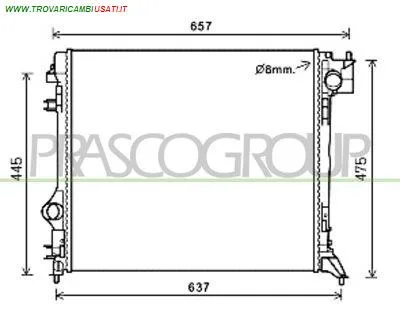 RADIATORE NISSAN - QASHQAI - 01-09-2017 -, NISSAN - QASHQAI - 2014 > 2017 CODICE/I: OE 214104EA0A DS712R001