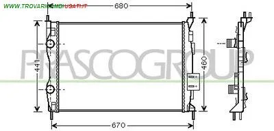 RADIATORE NISSAN - QASHQAI - 01-12-2006 - 01-03-2010 CODICE/I: DS710R001 OE 21400JD00C