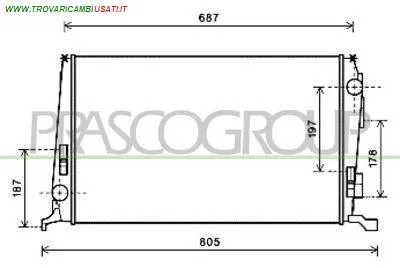 RADIATORE DACIA - DUSTER - 2010 > 2017 CODICE/I: OE 8200880550 DA820R001