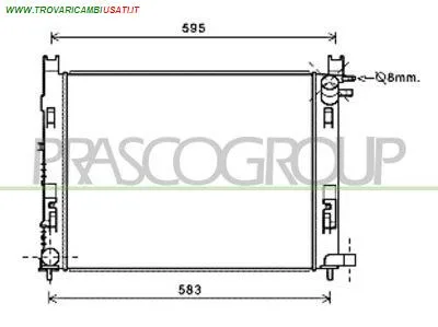 RADIATORE DACIA - LODGY - 2012 >, DACIA - LOGAN MCV - 2013 > 2016, DACIA - LOGAN MCV - 2016 >, DACIA - SANDERO - 2013 > 2016, DACIA - SANDERO - 2018 > 2021, ... CODICE/I: DA226R003 OE 214100078R