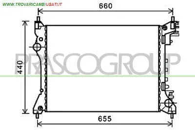RADIATORE ALFA ROMEO - MITO - 2008 >, FIAT - DOBLO - 2010 > 2015, FIAT - DOBLO CARGO - 2010 > 2015 CODICE/I: AA210R003 OE 50512102