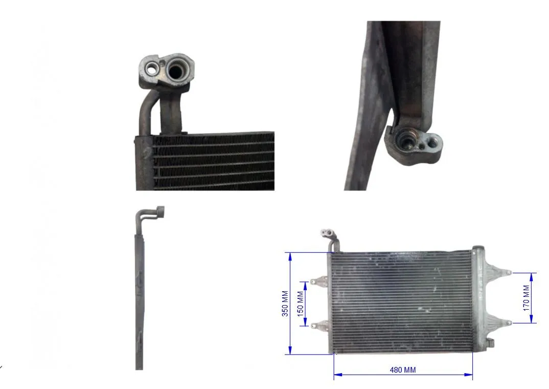 RADIATORE A/C SEAT Ibiza Serie 6Q0820411K con codice motore BNW/BNW Diesel 1400 (05>08)