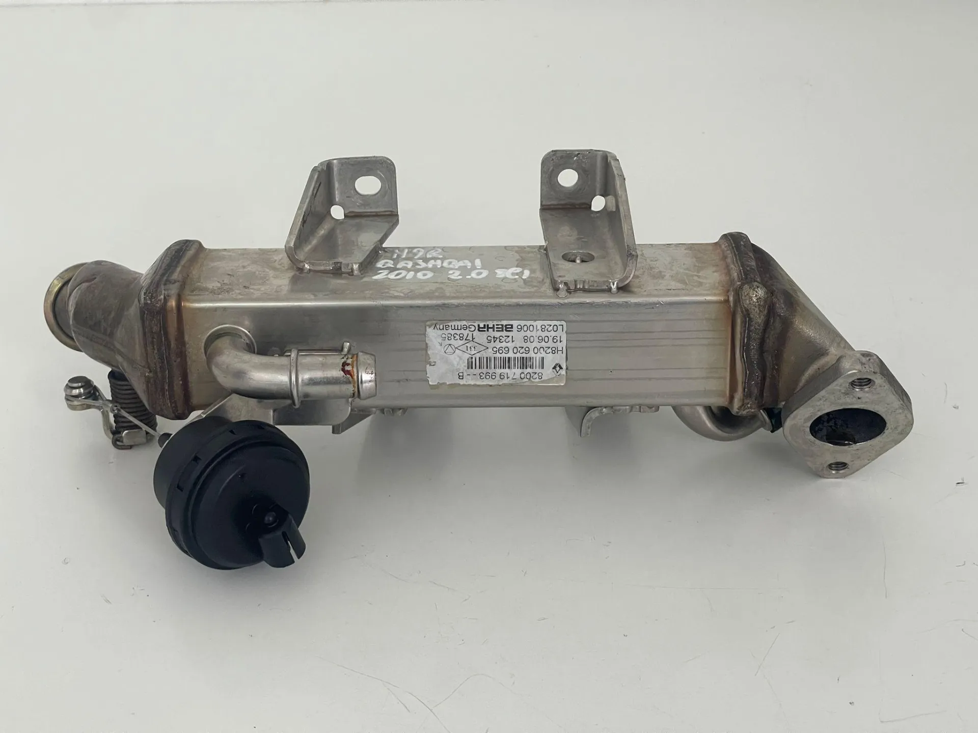 RADIATORE SCARICO GAS EGR con codice 8200719993-B da NISSAN Qashqai 2° Serie con codice motore M9R/M9R Diesel 2000 (10>13)