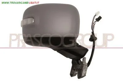 RETROVISORE DESTRO-ELETTRICO-CON PRIMER-TERMICO-CHIUDIBILE-CON FANALE-CON SONDA-CON VISUALE ANGOLO MORTO-CONVESSO