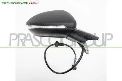 RETROVISORE DESTRO-ELETTRICO-NERO-TERMICO-CHIUDIBILE-CON FANALE-CON MEMORIA-CON LUCE CORTESIA-CONVESSO-13 PINS