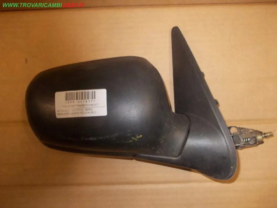 RETROVISORE EST.D. NERO MANUALE SKODA FELICIA (6U)