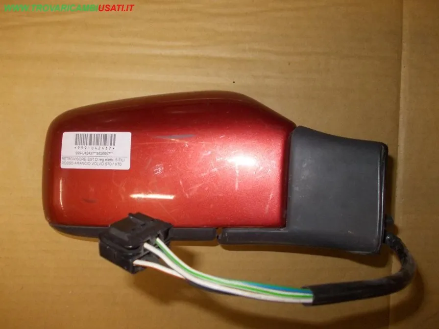 RETROVISORE EST.D.reg.elettr. 5 FILI ROSSO ARANCIO VOLVO S70 / V70