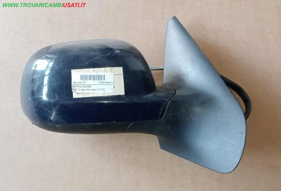 RETROVISORE EST.D.reg.manuale C/P BLU VOLKSWAGEN GOLF