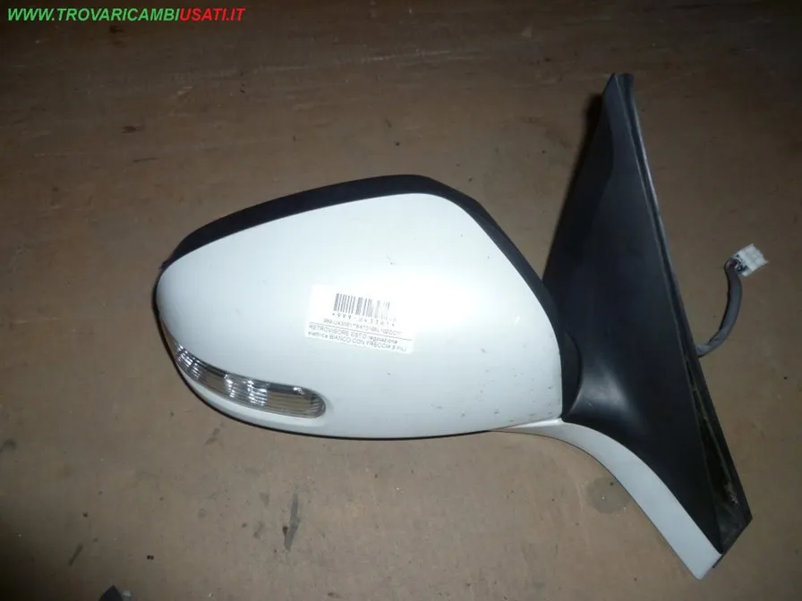 RETROVISORE EST.D.regolazione elettrica BIANCO CON FRECCIA 8 FILI SUZUKI SWIFT (AZ/NZ)