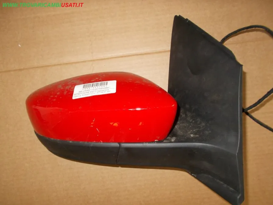 RETROVISORE EST.D.regolazione elettrica ROSSO 5 FILI SU SEAT MY VOLKSWAGEN UP ! (1S)