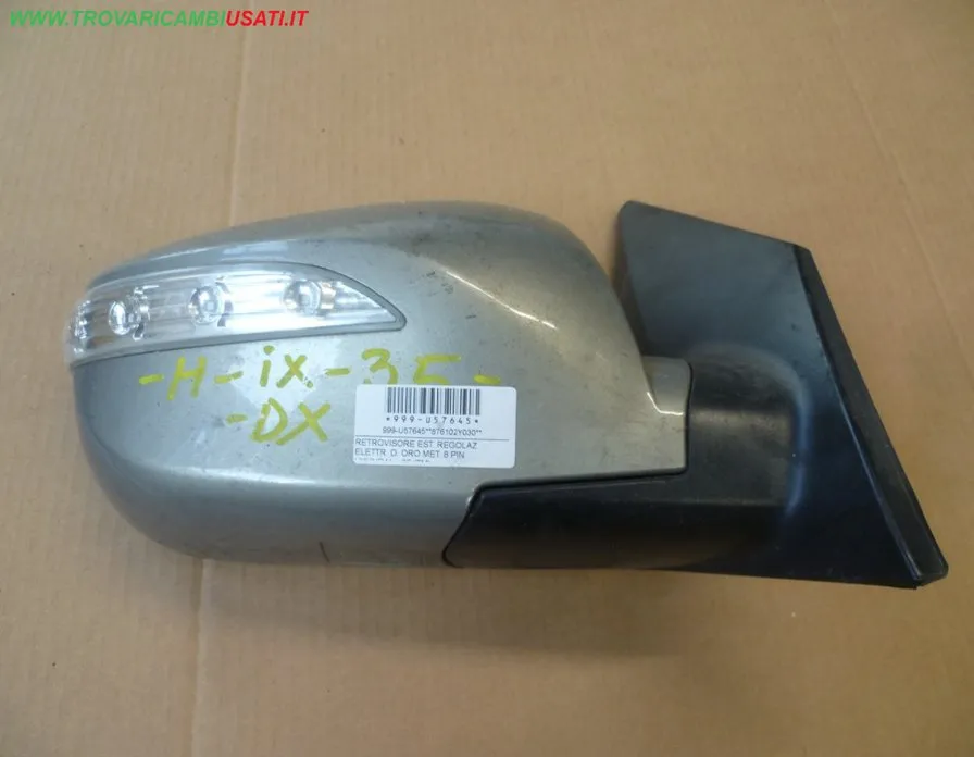 RETROVISORE EST. REGOLAZ. ELETTR. D. ORO MET. 8 PIN HYUNDAI ix 35 (TM)