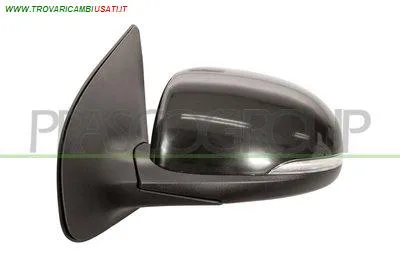 RETROVISORE SINISTRO-ELETTRICO-NERO-CON FANALE-CONVESSO