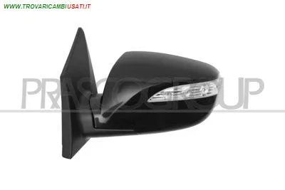 RETROVISORE SINISTRO-ELETTRICO-NERO-TERMICO-CON FANALE-CHIUDIBILE-CONVESSO