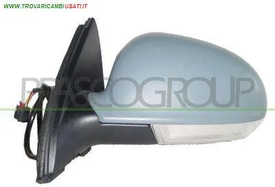 RETROVISORE SINISTRO-ELETTRICO-TERMICO-CON PRIMER-CON FANALE-CON LUCE CORTESIA-CHIUDIBILE-ASFERICO-16H9P