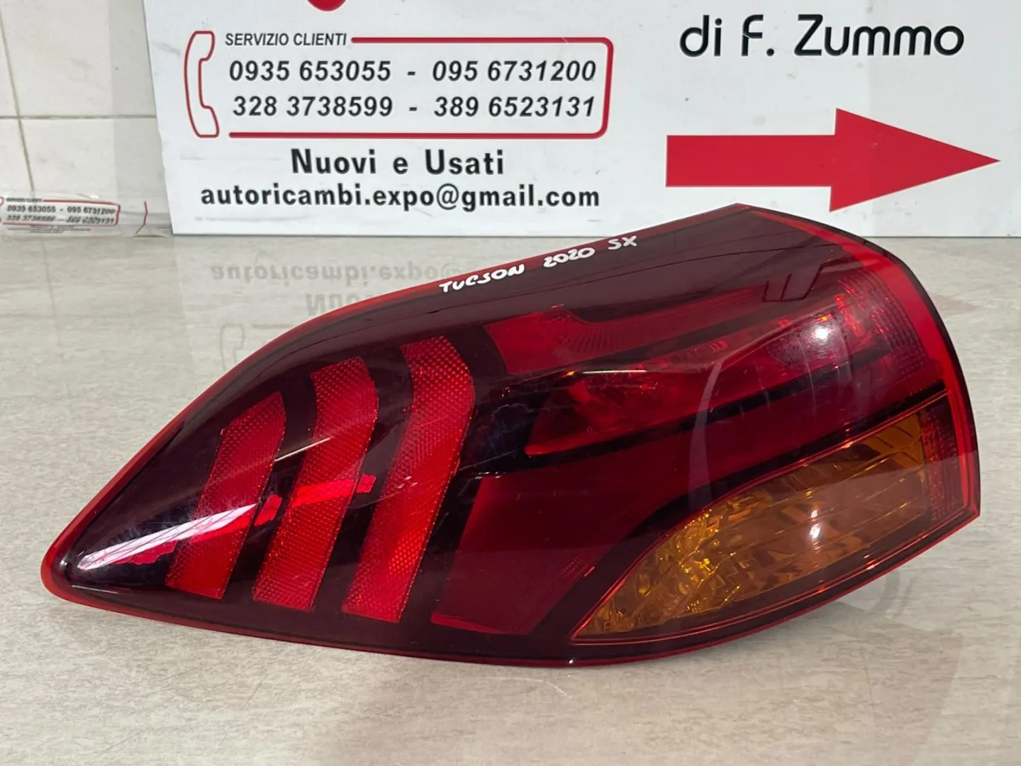 STOP FANALE POSTERIORE SINISTRO HYUNDAI Tucson serie 92401D7600 con codice motore D4FE (15>)