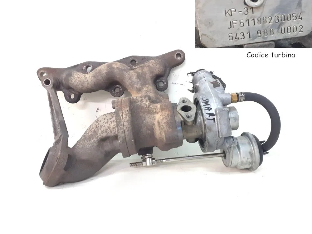 TURBINA con codice 54319880002 / JF51188230054 da SMART Fortwo Coupé (W450) 61 Diesel 800 (03>07)