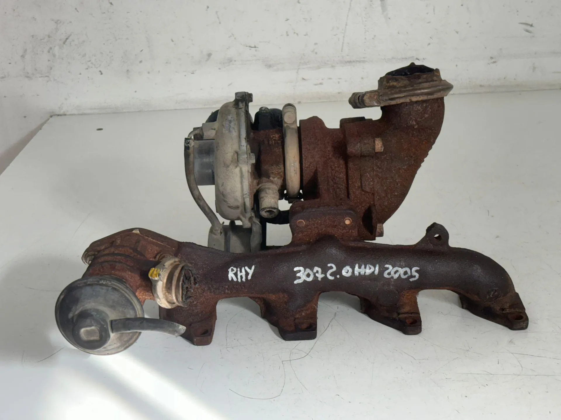 TURBINA con codice 9645247080 da PEUGEOT 307 Berlina 2° Serie con codice motore RHY/RHY Diesel 2000 (05>)