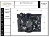 ELETTROVENTOLA RADIATORE CLIMA con codice 9133342 da OPEL Astra G S. Wagon con codice motore Y17DT/Y17DT Diesel 1700 (98>04)
