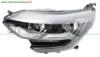 PROIETTORE DESTRO H7+H7-ELETTRICO-SENZA MOTORE-CON LUCE DIURNA-BORDO NERO-LED