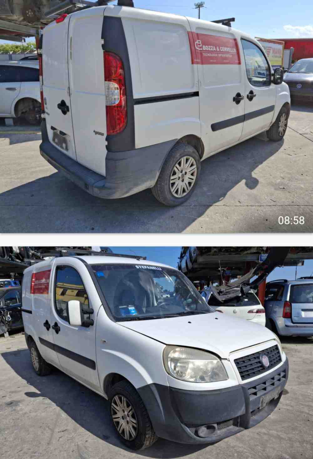 MOTORE 182B6000 da FIAT Doblo del 2009 METANO/BENZINA 1596cc.