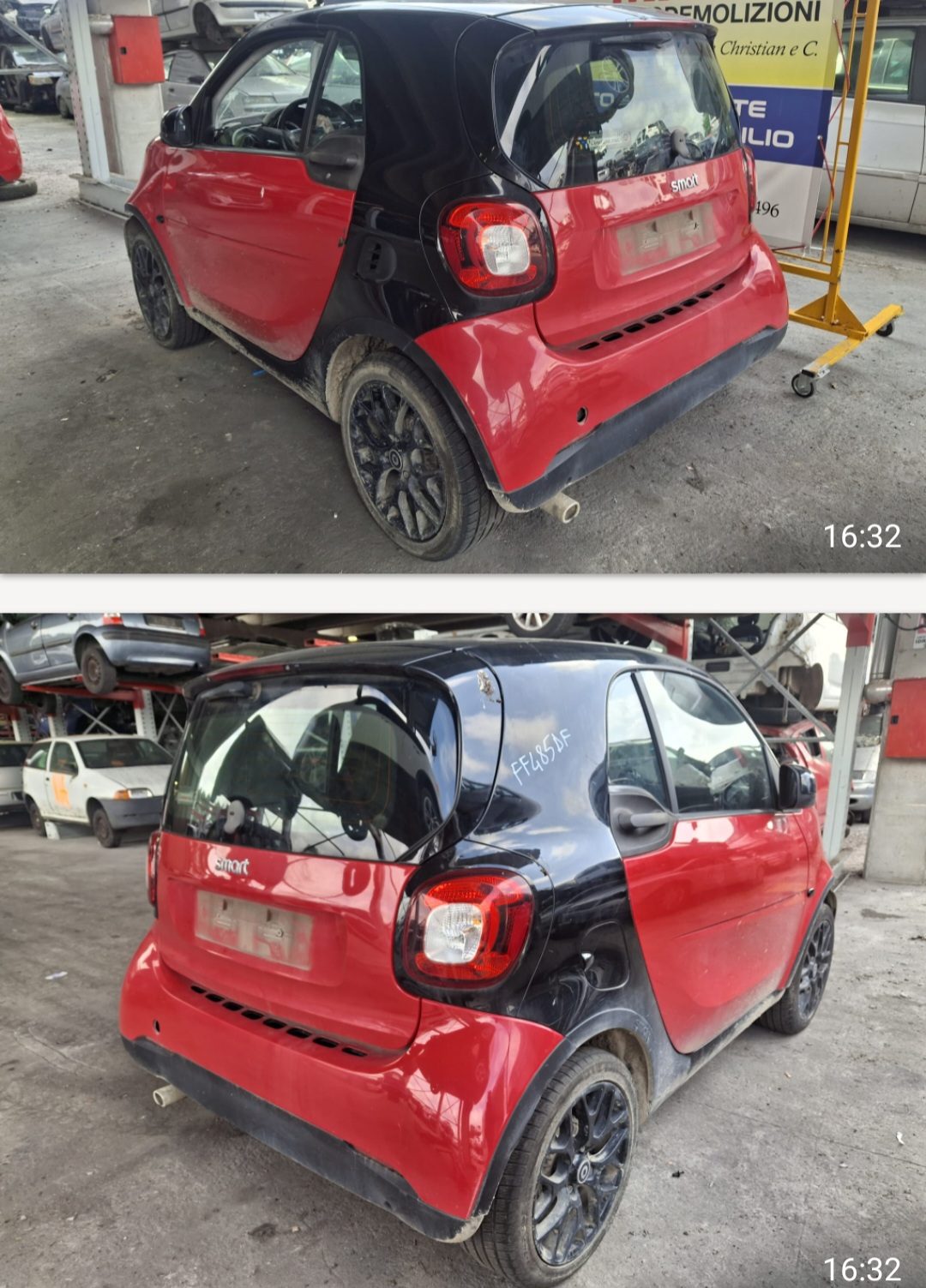 CRISTALLO ANTERIORE da SMART ForTwo del 2016