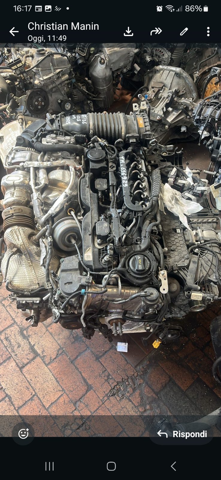 MOTORE 656929 da MERCEDES-BENZ CLS del 2019 GASOLIO 2925cc.