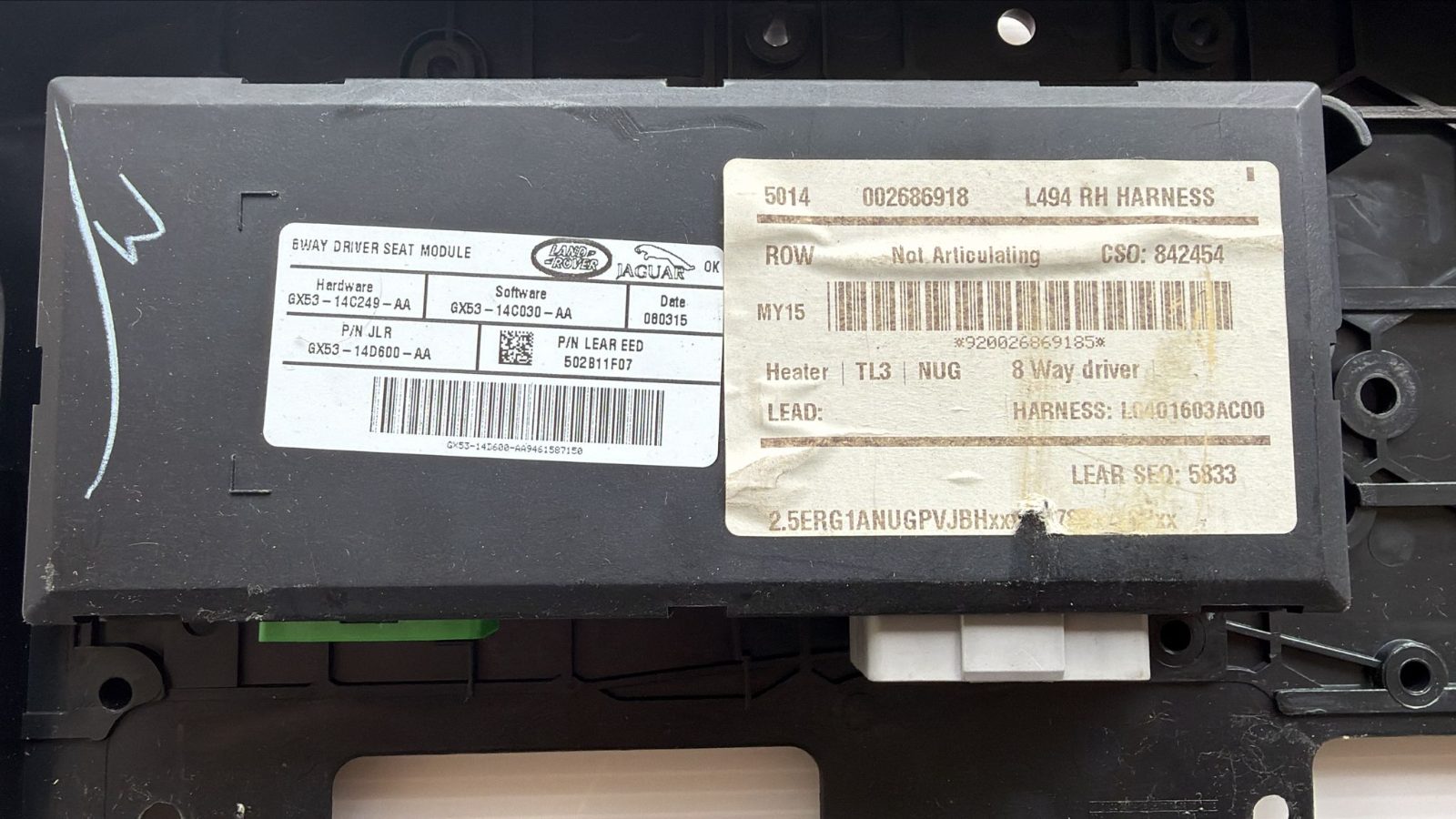 SEDILE ANTERIORE SINISTRO GX5314C249AA da LAND ROVER Range Rover Sport del 2015
