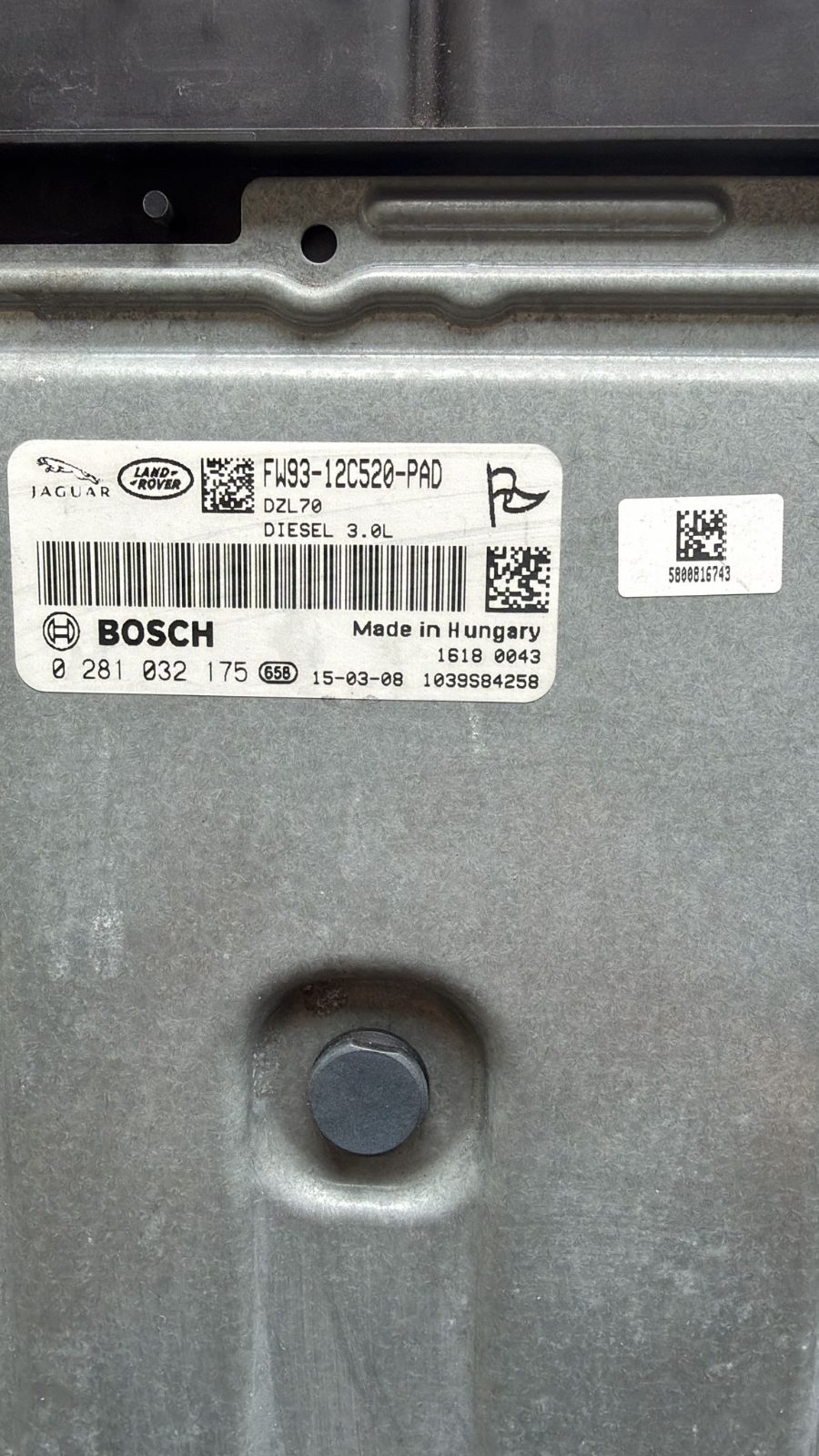 CENTRALINA MOTORE FW9312C520PAD da LAND ROVER Range Rover Sport del 2015 GASOLIO 2993cc. LAND ROVER RANGE ROVER SP